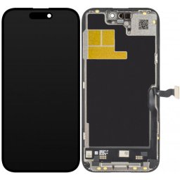 Piese si componente Display cu Touchscreen JK pentru Apple iPhone 14 Pro, cu Rama, Versiune LCD In-Cell IC Movable, Negru