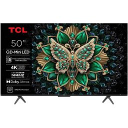 Televizor Mini LED TCL 50C69K 50" (127cm), 4K Ultra HD, Google TV, 144 Hz, 4x HDMI