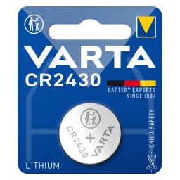 Baterie litiu CR2430 3V 300mAh Varta, blister 1 buc