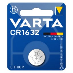 Baterie litiu CR1632 3V 137mAh Varta, blister 1 buc