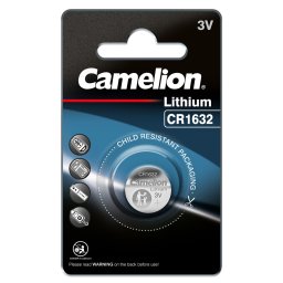 Baterie litiu CR1632 3V 120mAh, Camelion, blister 5 bucăți