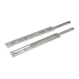 Glisiere cu bile pentru sertare, extractie totala, montaj lateral, 300-800 mm