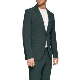 s.Oliver BLACK LABEL Sacou elegant barbati, croiala Slim fit, Verde inchis (SELECTATI MARIMEA: 50)
