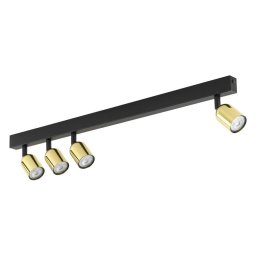 Spot LED TOP 4xGU10/10W/230V negru/auriu
