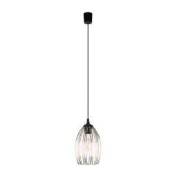 Pendul pe cablu LIZA 1xE27/15W/230V negru/auriu