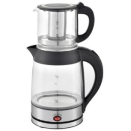 Fierbator Electric si Ceainic, Putere 2200W, Capacitate 1.8 l si 0.8 l, Argintiu