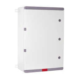 Cutie de distributie IP67 din ABS gri cu placa metalica 400x500x240 mm