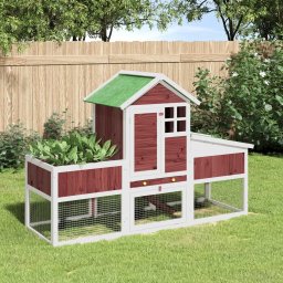 Cusca pentru iepuri cafeniu 170x63x113 cm lemn masiv de pin GartenMobel Dekor