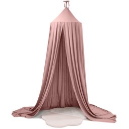 Baldachin suspendat roz pentru camera copii, tip cort, 70x290 cm