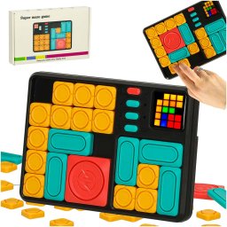 Joc logic magnetic cu 500 provocari si 7 niveluri, pentru copii 6+
