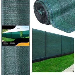 Plasa umbrire si intimitate pentru gard 1,5 x 50 m, 185 g/mp, verde