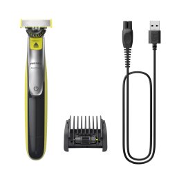 Aparat de Ras Electric Philips Oneblade QP2734/23 Lama 360 Pieptene Reglabil Verde/Gri