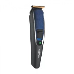 Aparat Hibrid de Tuns Parul si Barba Zelmer ZGK6310 9in1 Lame T-Blade Titan 9 Accesorii Negru/Albastru
