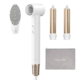 Aparat Multifunctional ANLAN 4 in 1 Uscator Ondulator Perie de Modelare Perie de Indreptare
