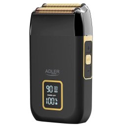 Aparat Profesional de Ras Adler AD 2947 Cap Dublu de Taiere cu Invelis de Titan Afisaj LCD 3 Setari de Viteza Incarcare USB-C Negru