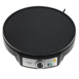 Aparat pentru clătite Adler AD 3093, 1600W, 30 cm, Ustensile incluse, Negru/Inox