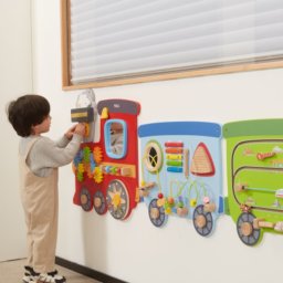 Placa Activitati din Lemn Viga Toys - Tren pentru Perete