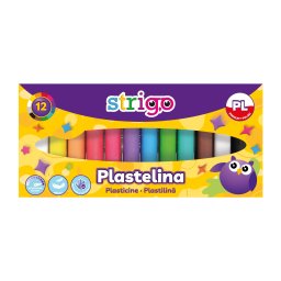 Plastilina Strigo, 12 culori SSC332