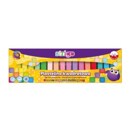 Plastilina Strigo, 18 culori mix (6 x neon, 6 x pastel, 6 x clasice) SSC335