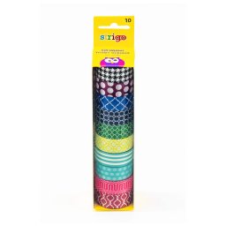Banda adeziva Strigo cu model, 10 role SSC069