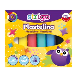 Plastilina Strigo, 6 culori SSC331