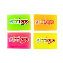 Guma de sters Strigo Neon, 4 culori SSC002