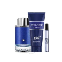 Set Montblanc Ultra Blue Apa de parfum 100 ml + Travel spray 7,5 ml + Gel de dus 100 ml