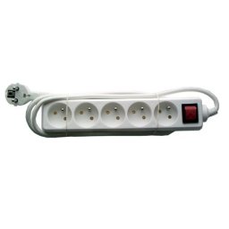 Prelungitor cu 5 prize și întrerupător, cablu 3×1.0mm², 1.5m, Rebel