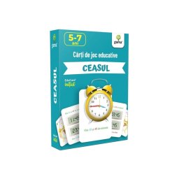 Carti de joc educative. Ceasul