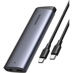 RACK extern Ugreen CM767 35267 SSD M.2 NVMe/PCIE 3.0 compatibil cu form factor 2280 /2260 /2242 /2230 cablu 50cm USB-C 3.1