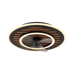 Globo 03668 TREVINO – ventilator de tavan LED dimabil, 36W/230V, 2700-6000K, negru + telecomandă