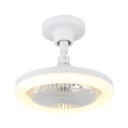 Globo 03680W - Ventilator de tavan LED LIDEA dimabil, 20W, 230V, 3000-6500K, alb + telecomandă