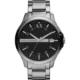 ARMANI EXCHANGE Ceas analogic negru / argintiu