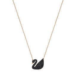 Swarovski Lanțuri 'Swan' auriu - roz / negru