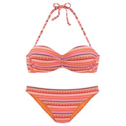 LASCANA Costum de baie două piese portocaliu