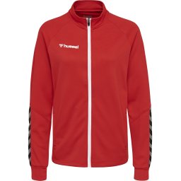 Hummel Jachetă de trening 'Authentic' gri / roșu / negru / alb