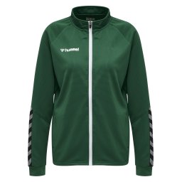 Hummel Jachetă de trening 'Authentic' verde închis / negru / alb