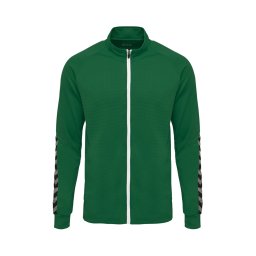 Hummel Jachetă de trening 'Authentic' gri deschis / verde / negru
