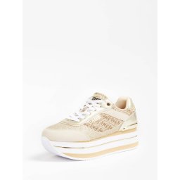 GUESS Sneaker low bej / bej închis / alb