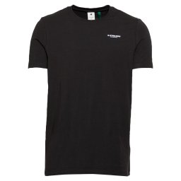 G-STAR Tricou 'Slim Base T-Shirt' negru / alb