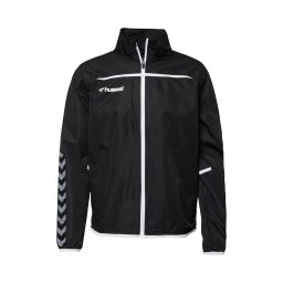 Hummel Jachetă de trening 'Authentic' gri argintiu / negru / alb