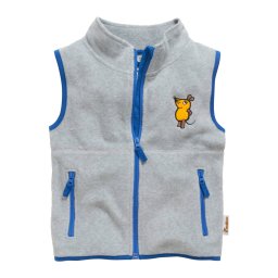 PLAYSHOES Vestă 'DIE MAUS' albastru regal / galben lămâie / galben șofran / gri