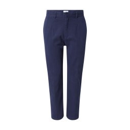 DAN FOX APPAREL Pantaloni cu dungă 'Elian' albastru închis