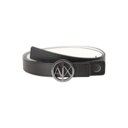 ARMANI EXCHANGE Curea negru / alb