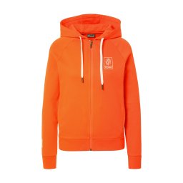 Hummel Bluză cu fermoar sport 'GG12' roșu orange / alb