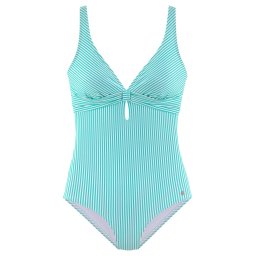 s.Oliver Costum de baie întreg verde mentă / alb murdar