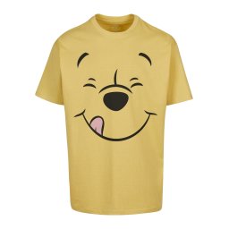 MT Upscale Tricou 'Disney 100 Winnie Pooh Face' galben lămâie / roz deschis / negru