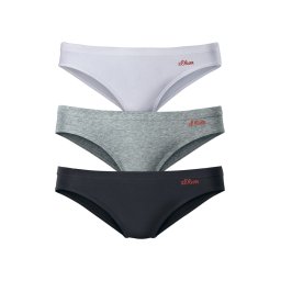s.Oliver Slip gri amestecat / roșu / negru / alb murdar