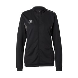 Hummel Bluză cu fermoar sport 'AUTHENTIC' gri / negru