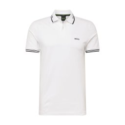 BOSS Tricou 'Paul' negru / alb